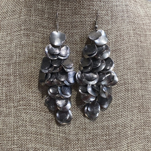 Earrings dangle‎ silver colored - Picture 1 of 4